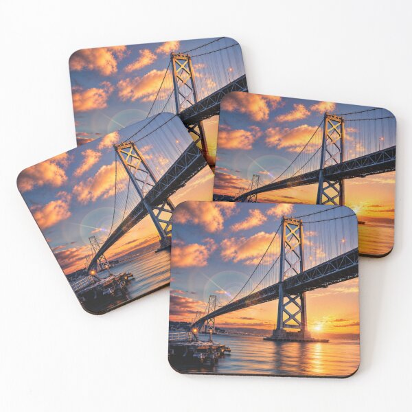Item preview, Bay Bridge Sunset Glow | Dramatic San Francisco Waterfront designed and sold by Kimberly Palmer.