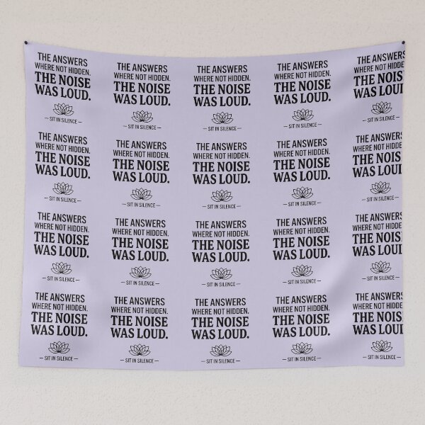 Item preview, The Answers Were Not Hidden The Noise Was Loud | Minimalist Wisdom Quote.  designed and sold by SitInSilence24.