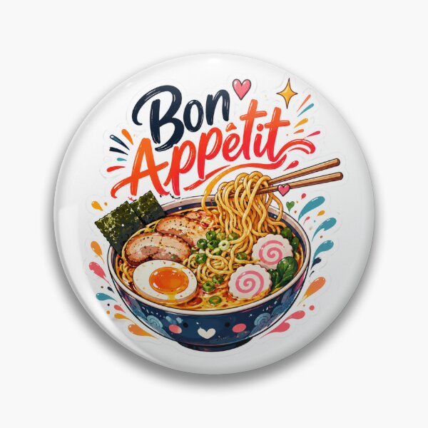 Item preview, Bon Appétit – Colorful Ramen Sticker designed and sold by PearlPathFinds.