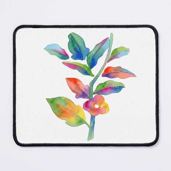Item preview, Korean Traditional Colorful Botanical Watercolor Branch designed and sold by Yiruda-Art.