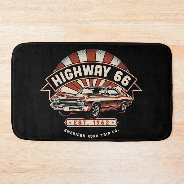 Item preview, Highway 66 American Road Car Retro designed and sold by velorea.