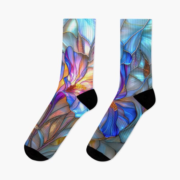 Item preview, Iris Stained Glass Floral Design  designed and sold by MargaretWiktor.