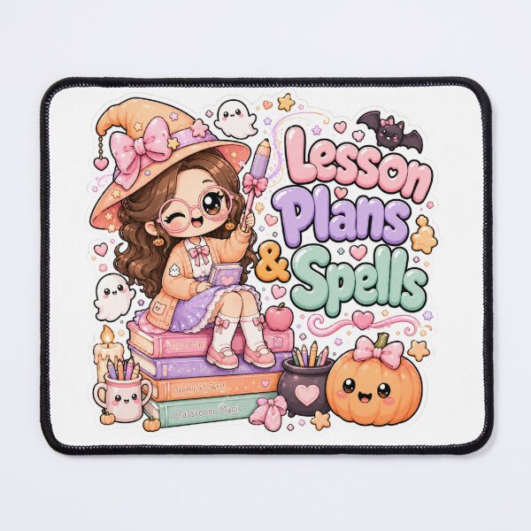 Item preview, Lesson Plans Spells Witch Teacher Classroom Cute Spooky Kawaii Halloween  designed and sold by TheHappyCatStudio.