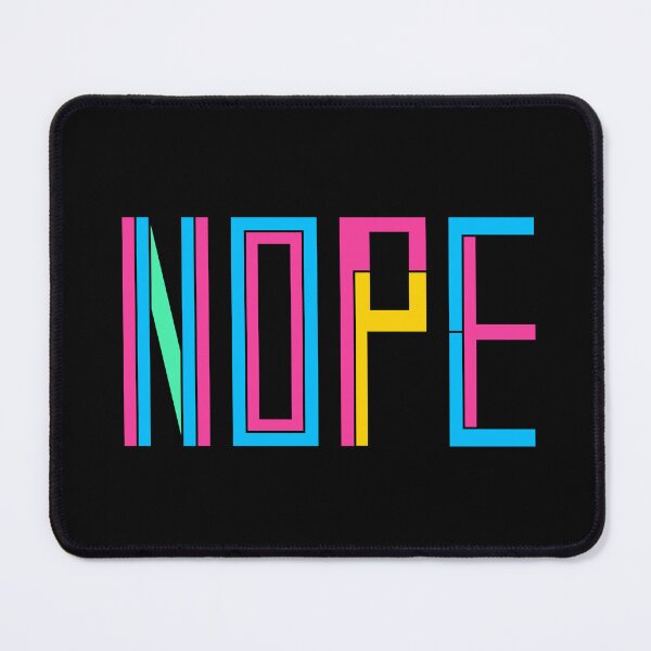 Item preview, Colorful Nope Typography Funny Quote designed and sold by nimoxi.