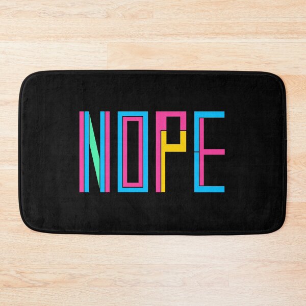 Item preview, Colorful Nope Typography Funny Quote designed and sold by nimoxi.