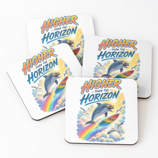 Item preview, Higher Than The Horizon Dolphin Surfer designed and sold by Sovereign Supply Co..