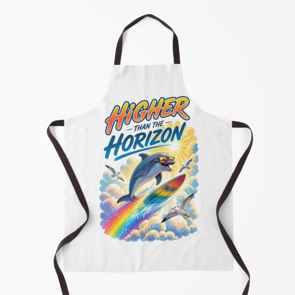 Item preview, Higher Than The Horizon Dolphin Surfer designed and sold by Sovereign Supply Co..