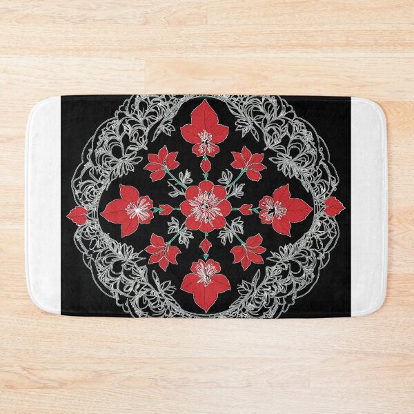 Item preview, Hibiscus Folk Embroidery Mandala Clipart Collection 12 designed and sold by PlayPlearnZone.