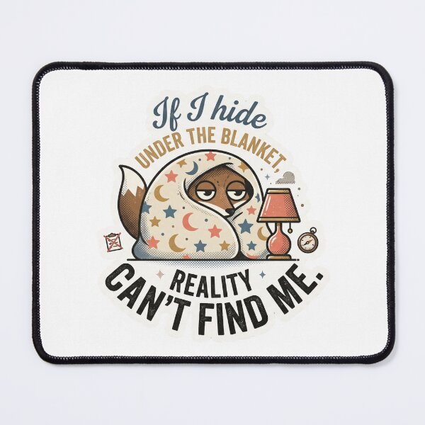 Item preview, Reality Can't Find Me - Funny Cozy Fox Retro Art designed and sold by 0Zetgest.