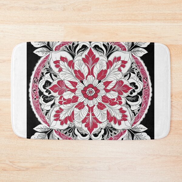 Item preview, Hibiscus Folk Embroidery Mandala Clipart Collection 15 designed and sold by PlayPlearnZone.