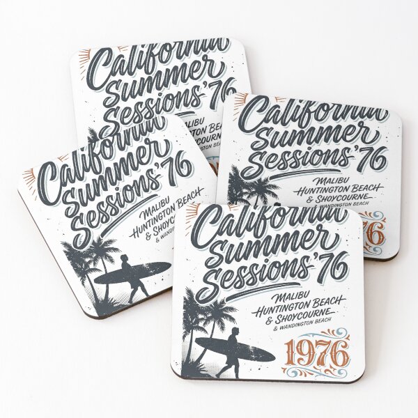 Item preview, Vintage Retro Palms Summer Beach Silhouette designed and sold by Emerald Deep.