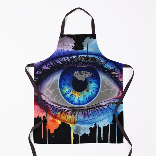 Item preview, Female eye, blue, in semi-translucent watercolors designed and sold by LiskoDesign.