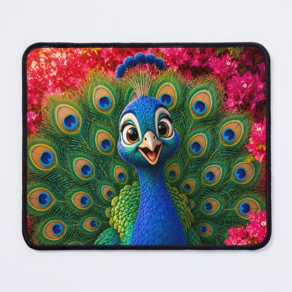 Item preview, Cute Peacock in Blooming Bougainvillea designed and sold by Rohan132.