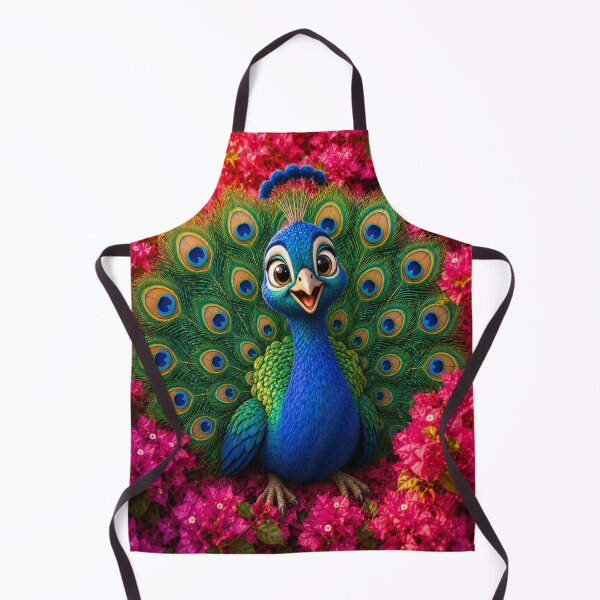 Item preview, Cute Peacock in Blooming Bougainvillea designed and sold by Rohan132.