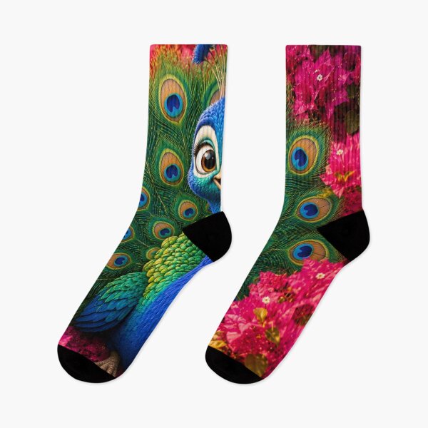 Item preview, Cute Peacock in Blooming Bougainvillea designed and sold by Rohan132.