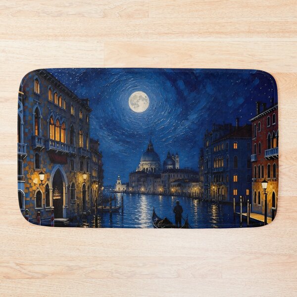 Item preview, Moonlit Venice designed and sold by Lucia Amaris Art.