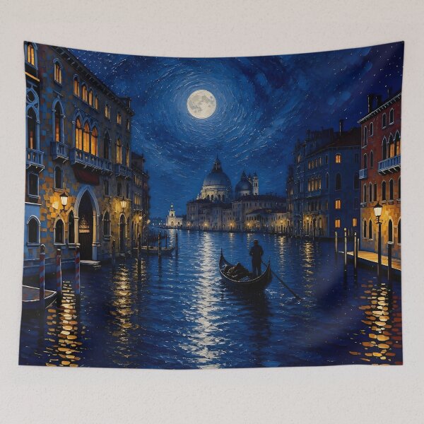 Item preview, Moonlit Venice designed and sold by Lucia Amaris Art.