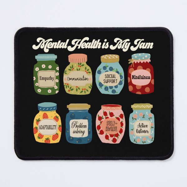 Item preview, Mental Health Is My Jam designed and sold by BasseAlexDes.
