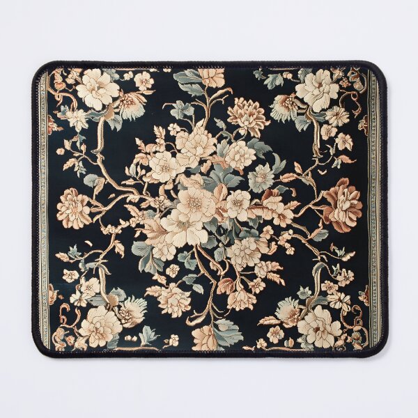 Item preview, Chinese Silk Floral Rug | Vintage Oriental Peony Carpet Pattern designed and sold by GrinGalore.