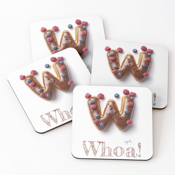 Item preview, Donut Alphabet Letter W - Whoa! Again! - Funny Food Typography Description designed and sold by sabantha.