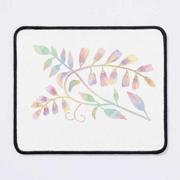 Item preview, Korean Traditional Pastel Bird and Flower Watercolor Art designed and sold by Yiruda-Art.