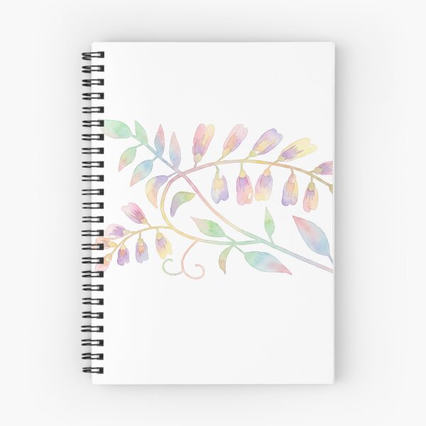 Item preview, Korean Traditional Pastel Bird and Flower Watercolor Art designed and sold by Yiruda-Art.