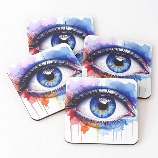 Item preview, Female eye translucent watercolors designed and sold by LiskoDesign.
