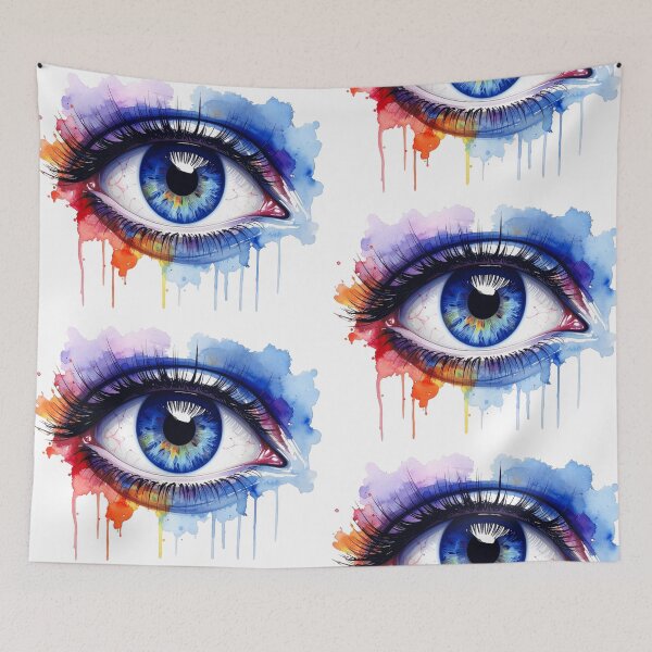Item preview, Female eye translucent watercolors designed and sold by LiskoDesign.