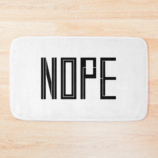 Item preview, Nope Black Typography Funny Quote designed and sold by nimoxi.
