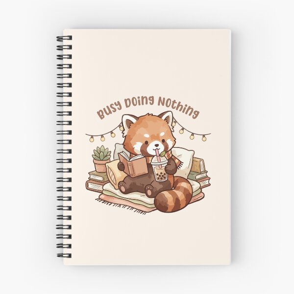 Item preview, Busy Doing Nothing Cozy Red Panda Cartoon designed and sold by stylishdzign.
