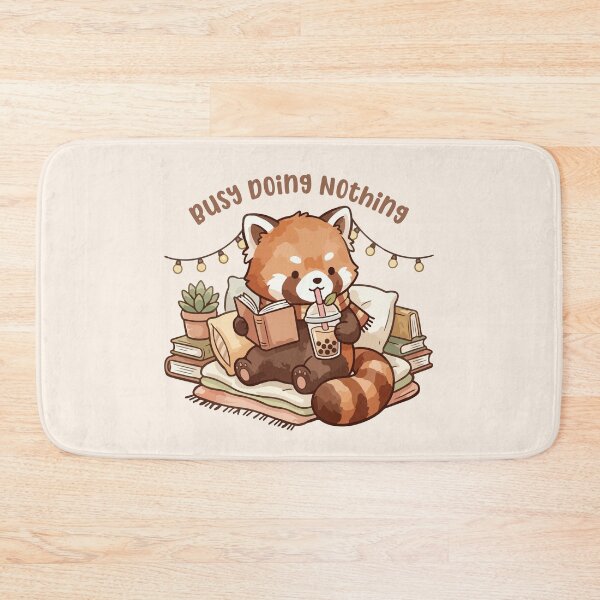 Item preview, Busy Doing Nothing Cozy Red Panda Cartoon designed and sold by stylishdzign.