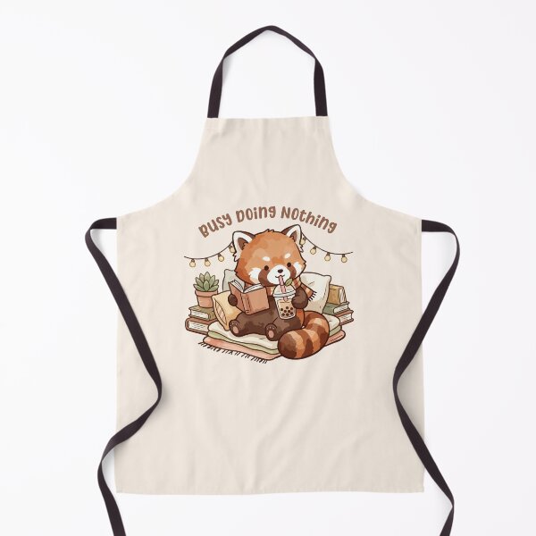 Item preview, Busy Doing Nothing Cozy Red Panda Cartoon designed and sold by stylishdzign.