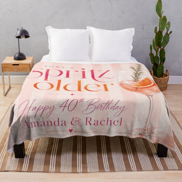 Item preview, Stripes 2 40th Birthday Tapestry 7 - just a spritz older designed and sold by taylorvinyls.