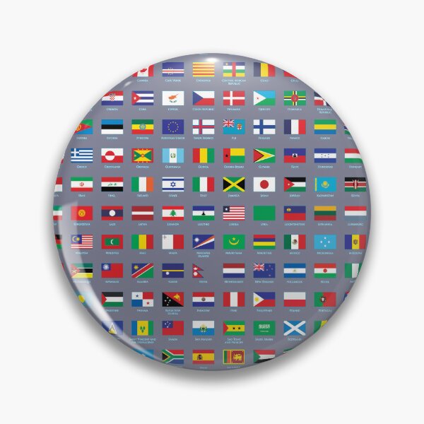 Item preview, Flags of the World All Countries Nations With Country Names -Gray designed and sold by Divine Ease.
