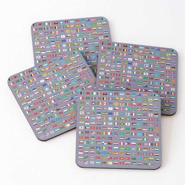 Item preview, Flags of the World All Countries Nations With Country Names -Gray designed and sold by Divine Ease.