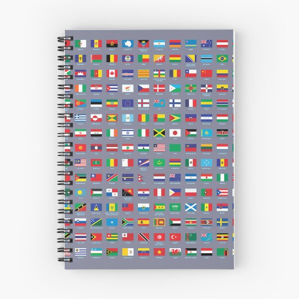 Item preview, Flags of the World All Countries Nations With Country Names -Gray designed and sold by Divine Ease.