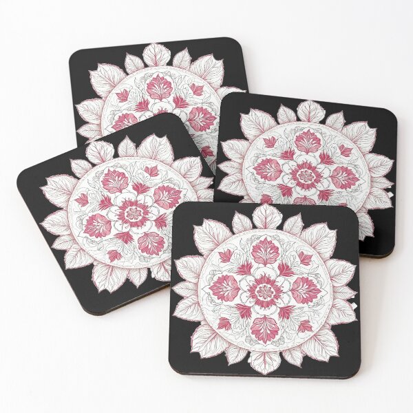 Item preview, Hibiscus Folk Embroidery Mandala Clipart Collection 10 designed and sold by PlayPlearnZone.