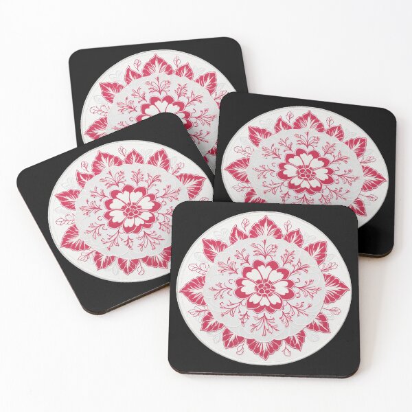 Item preview, Hibiscus Folk Embroidery Mandala Clipart Collection 11 designed and sold by PlayPlearnZone.