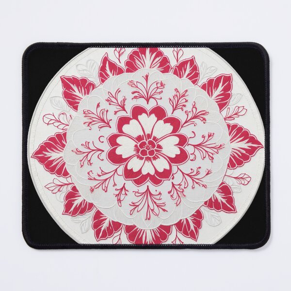 Item preview, Hibiscus Folk Embroidery Mandala Clipart Collection 11 designed and sold by PlayPlearnZone.