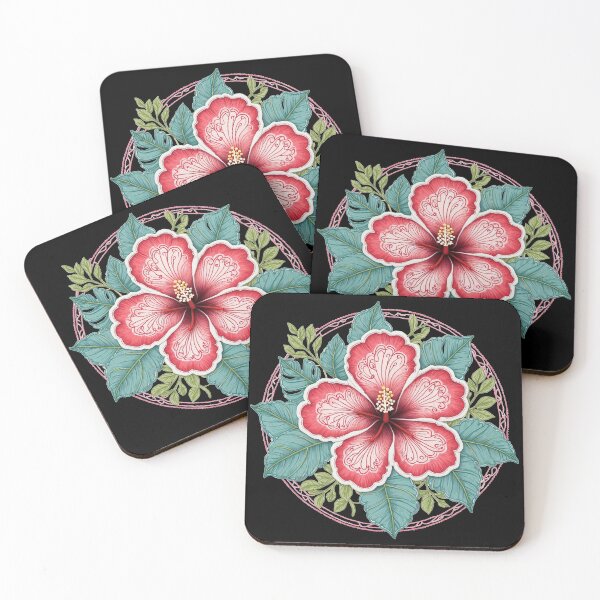 Item preview, Hibiscus Folk Embroidery Mandala Clipart Collection 19 designed and sold by PlayPlearnZone.