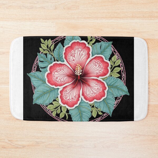 Item preview, Hibiscus Folk Embroidery Mandala Clipart Collection 19 designed and sold by PlayPlearnZone.