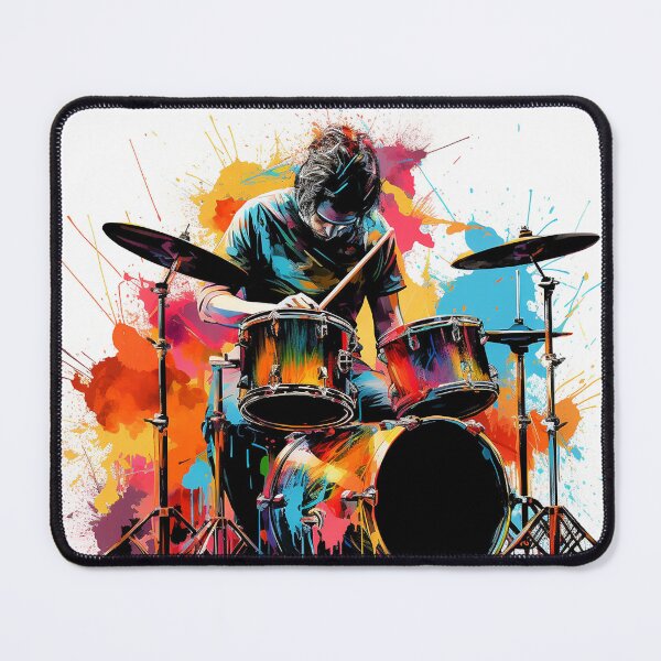 Item preview, Drummer Colorful Artwork designed and sold by Divine Ease.