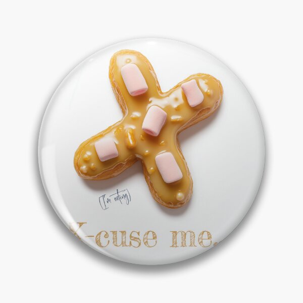 Item preview, Donut Alphabet Letter X - X-cuse Me... I'm Eating - Funny Food Typography designed and sold by sabantha.