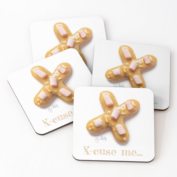 Item preview, Donut Alphabet Letter X - X-cuse Me... I'm Eating - Funny Food Typography designed and sold by sabantha.