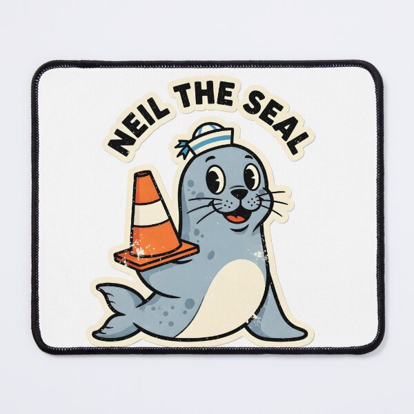 Item preview, Neil The Seal Sailor Hat Traffic Cone designed and sold by duduartwork.
