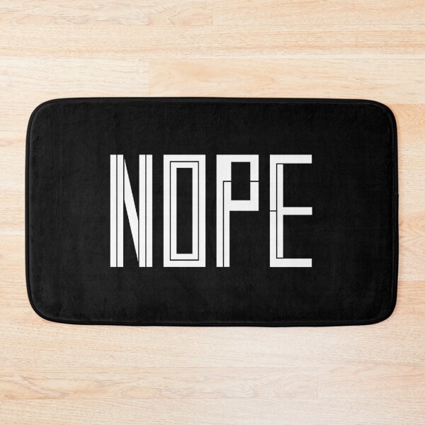 Item preview, Nope White Typography Funny Quote designed and sold by nimoxi.