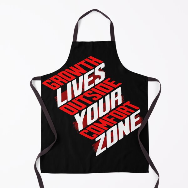 Item preview, Growth Lives Outside Your Comfort Zone Motivational Quote designed and sold by QuirkyCloud Designs.