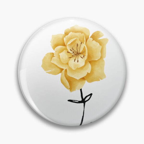 Item preview, Yellow Flower Black Leaves designed and sold by PublicArtDesign.