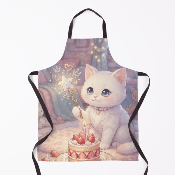 Item preview, Cozy Birthday Celebration with Magic Kitten - Nursery Art designed and sold by Fatomfatom.