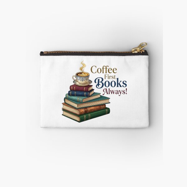Item preview, Coffee First, Books Always | Book Aesthetic | Reading Addiction | Book Lover Gift | Cozy Coffee Reader | Bookworm T-Shirt, Sticker & Mug Design designed and sold by TheDigitalArtisianHub.